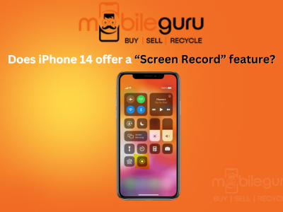 Does iPhone 14 offer a “Screen Record” feature?