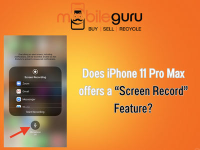 Does iPhone 11 Pro Max offers a “Screen Record” feature?